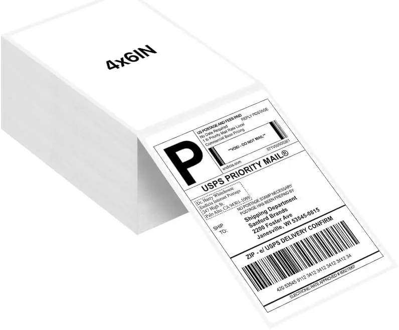 4x6 Thermal Labels 240 PCS, Shipping Labels, Strong Adhesive Thermal Label, White Printer Paper/Label