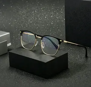 -WF-Stylish black-rimmed gold-trimmed reading glasses, Progressive Reading Glasses Multifocal Adjustable Daily