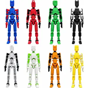 2026 New 8Pack T13 Action Figure Set, Pre-Assembled 3D Printed Titan and Robo Figures, Highly Articulated Robot Toys with Interchangeable Accessories, Perfect for Collectors and Hobbyists