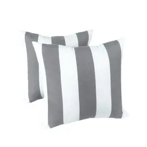 2 Pack Waterproof Outdoor Pillows – Fade-Resistant & UV-Protected, Soft Plush Comfort. Easy Clean – Wipe with Damp Cloth. Perfect for Patio, Garden or Poolside (18"x18")