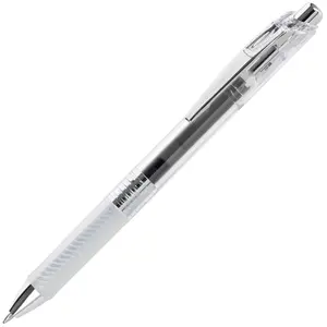 Pentel EnerGel ICE Liquid Gel Pen, (0.7mm), Metal Tip, Medium Line, Transparent Barrel