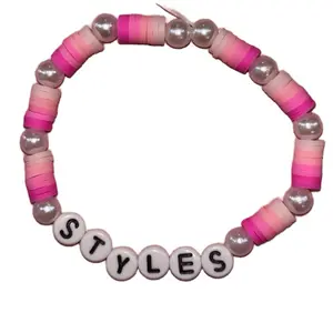 Styles Beaded Bracelet with Pink Ombre Beads and Pearl Accents for Trendy Fashion