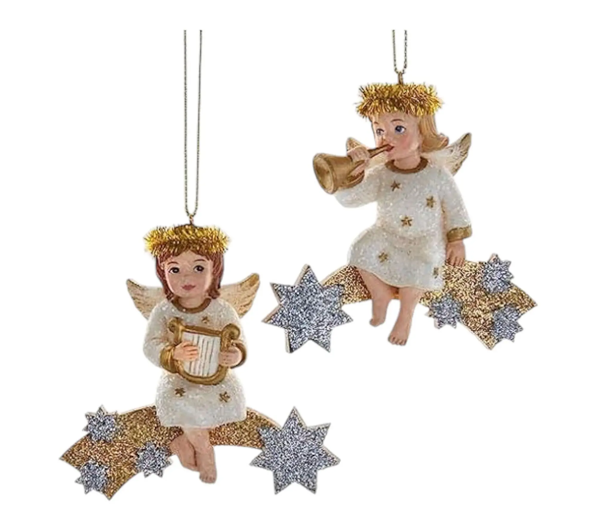 RC Home Decor- Angel on Shooting Star Christmas Ornaments