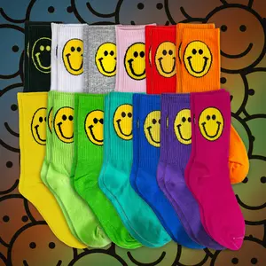 Suzanne Smiley Socks - Fun, Colorful Knit Socks with Smiley Faces for Cozy Comfort and Positive Vibes ladies socks  women