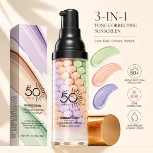 3-in-1 Matte Color Correcting Primer with SPF 50 – Waterproof Face Primer for Oil Control, Skin Tone Brightening & Imperfection Blurring
