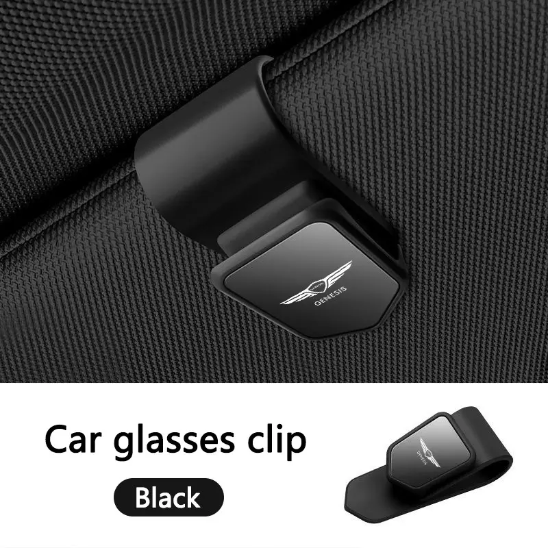 New Car Interior Sun Visor Glasses Holder Sunglasses Case Eyeglasses Clip For Genesis EQ900 G70 G80 G90 GV60 GV70 GV80 GV90 Mint Compact Design Organizer Car Organizers Car Organization Accessories