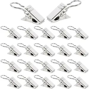 150 pcs Curtain Clips, Curtain with Hooks, Stainless Steel , Shower Curtain Hooks Clips, Multifunctional for Bedroom, Bathroom, Home Decoration Metal Hanging Iron Photo