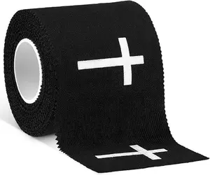Christian Athletic Tape with Cross Sport Tape 2IN X 23FT Wrist Wrap for Football Baseball Soccer Religious Gift for Mother's Day Father's Day Nurses Week Christian Church(Black) Brand: Geiserailie