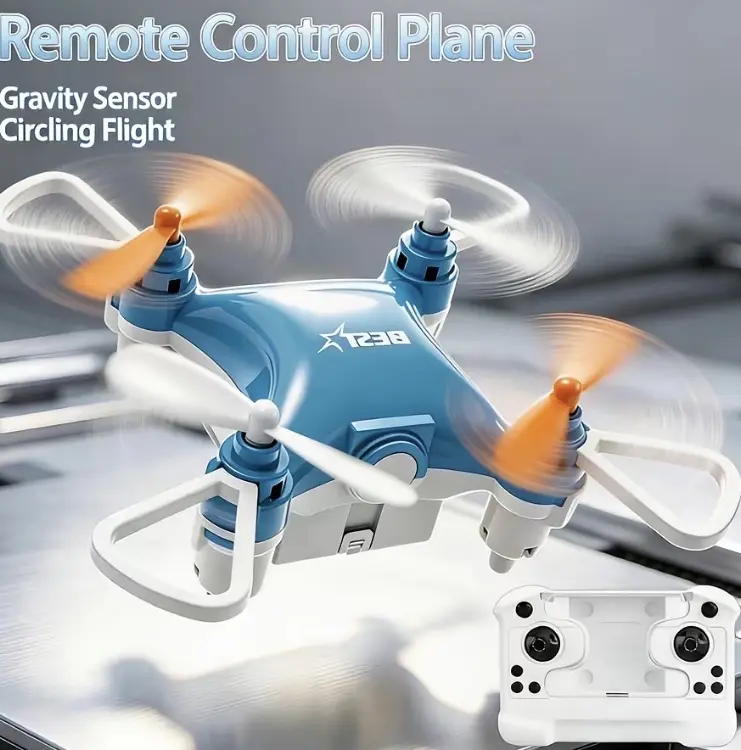 Pocket Size Mini RC Quadcopter with LED Lights - Flying Fun, Easy-to-Fly Remote Control Toy for Kids & Beginners, USB Charge Rechargeable, Altitude Hold