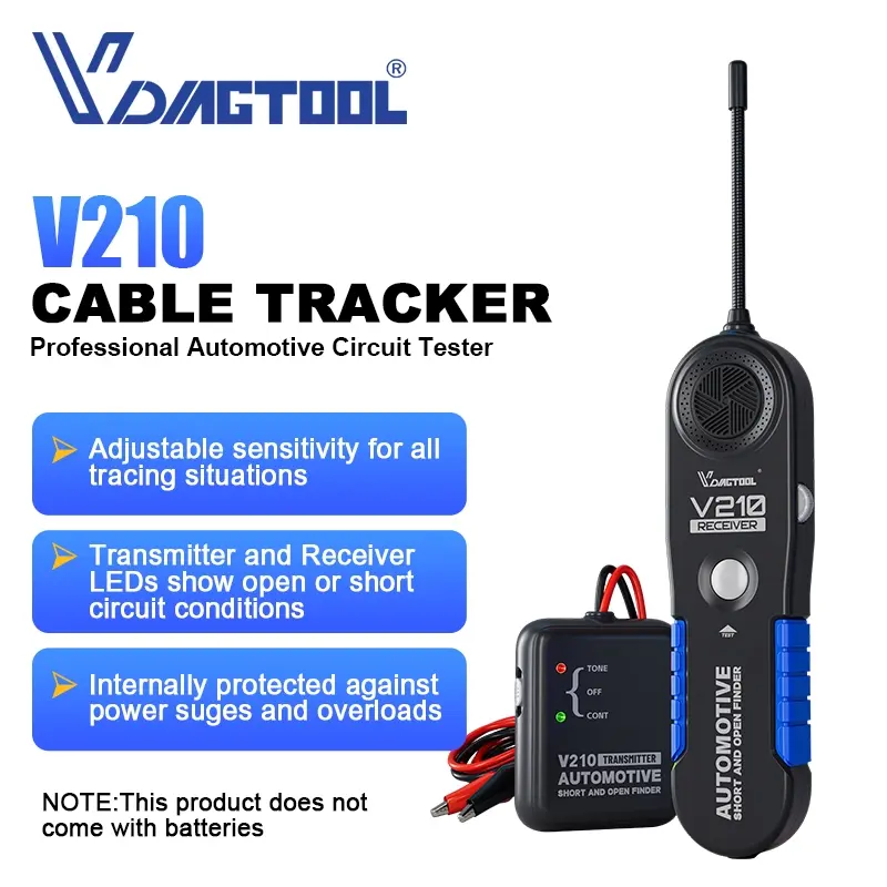 Car Short Circuit Detector, 1 Count Car Automotive Short & Open Finder, Professional Car Repair Tool Detector, Automotive Continuity Tester, Track The Cables Or Wires, Car Circuit Tester, Car Voltage Tester