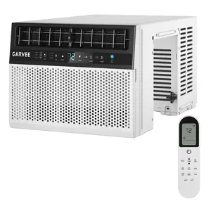 Garvee 6000 BTU U-Shaped Window Air Conditioner with Remote Control, Energy Efficient, Ultra Quiet Operation, WiFi Enabled, Cools Up to 269-300 Sq.Ft., Suitable for Office, Bedroom, Kitchen, 115V/60Hz, White