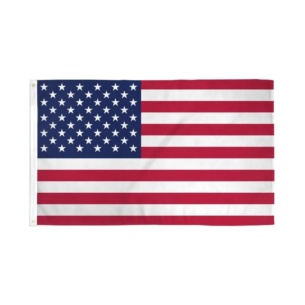 3x5ft Poly Outdoor US Flag - Garden Flags for Outside, House Decor, Standing Banner, Window Display Accessory, Outdoor Us Flags