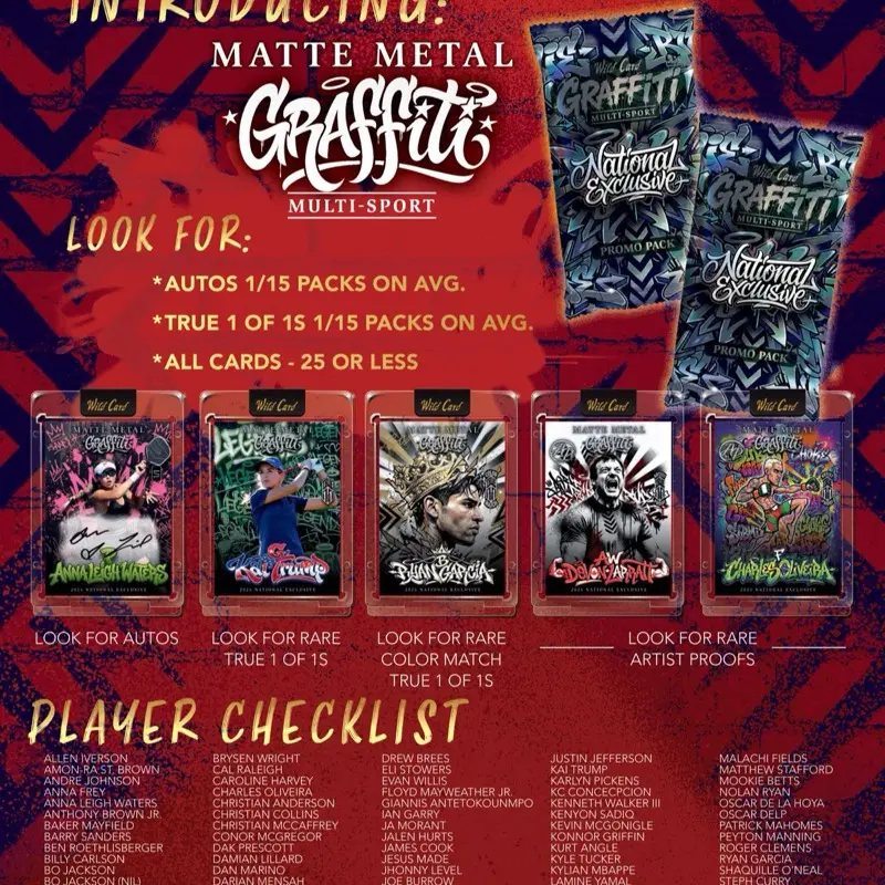 WILDCARD MATTE METAL GRAFFITI MULTI SPORT
