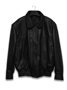 90's Vintage Black Leather Jacket