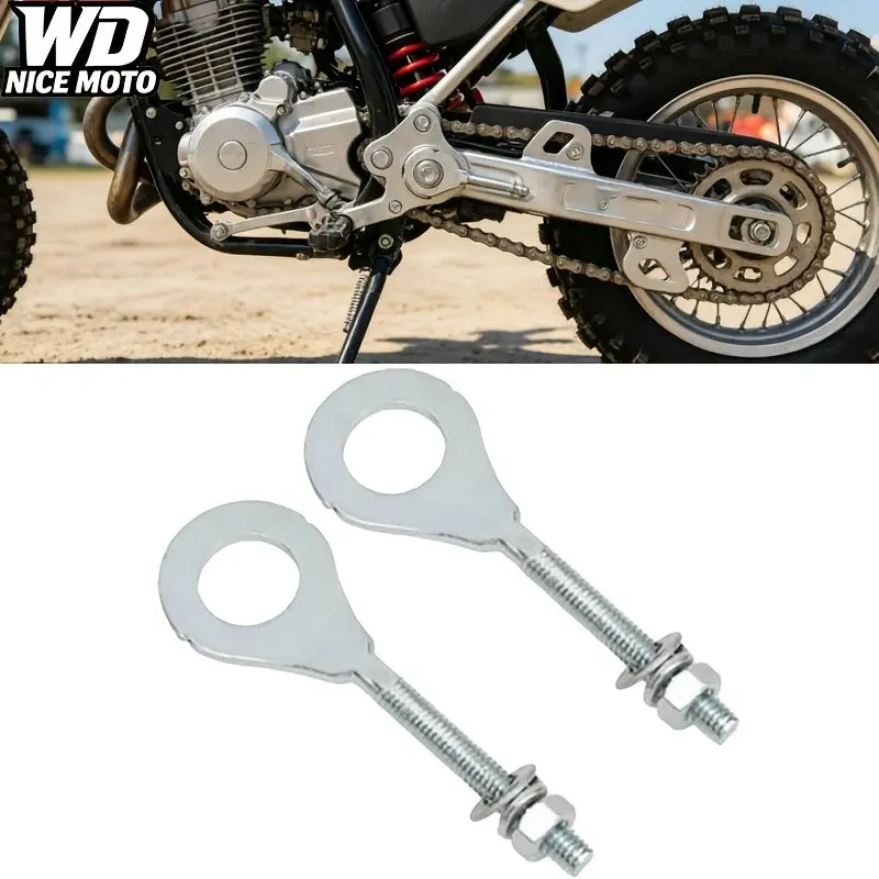WD NICE MOTO 2pcs 15mm CNC Chain Tensioner Adjuster, Versatile Compatibility for Mini Bike 50cc-125cc, Crf50, Atv, Pit Dirt Bike, Motorcycle Brake Adjusting Tool