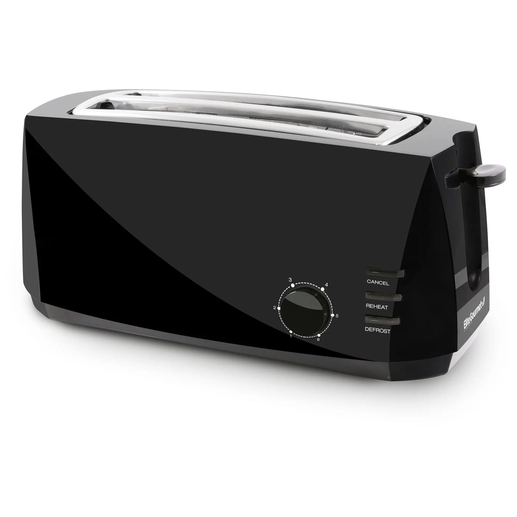 Elite Gourmet 4 Slice Long Slot Cool Touch Toas ter