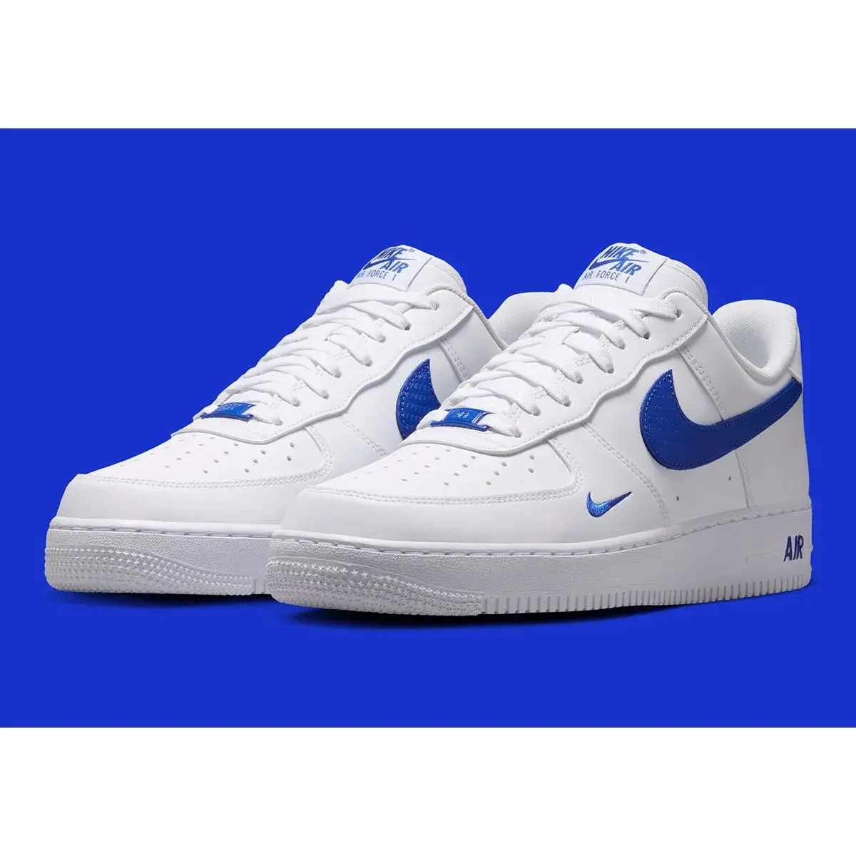 Men's Nike Air Force 1 Low "Royal Blue Carbon Fiber" IV5732-100 Fashion Athletic Summer Sneaker Shoes New