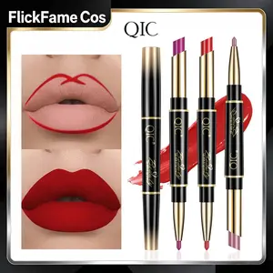 2-in-1 Matte Lipstick & Lip Liner Pen, Creamy Smooth Texture with High Pigment, Lip Duo for Defined Lips and Full Color, for Daily Wear and Parties