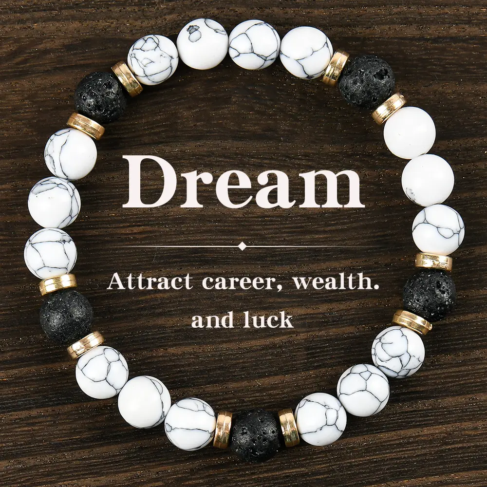 Elegant Dream Fortune Natural Crystal Bracelet - Unisex Fashion Beaded Jewelry, Ideal Party & Birthday Gifts with Good Luck & Love Blessings, Unisex Bracelets, Unisex Jewelry
