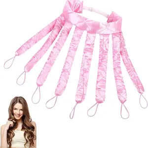 Octopus Heatless Curling Rod Closhion Octopus Design No Heat Curling Rod Headband Soft No Heat Hair Curlers for Overnight DIY Hair Styling Tools.Soft, No-Heat, Easy Sleeping Curls Band for Normal Hair Texture.
