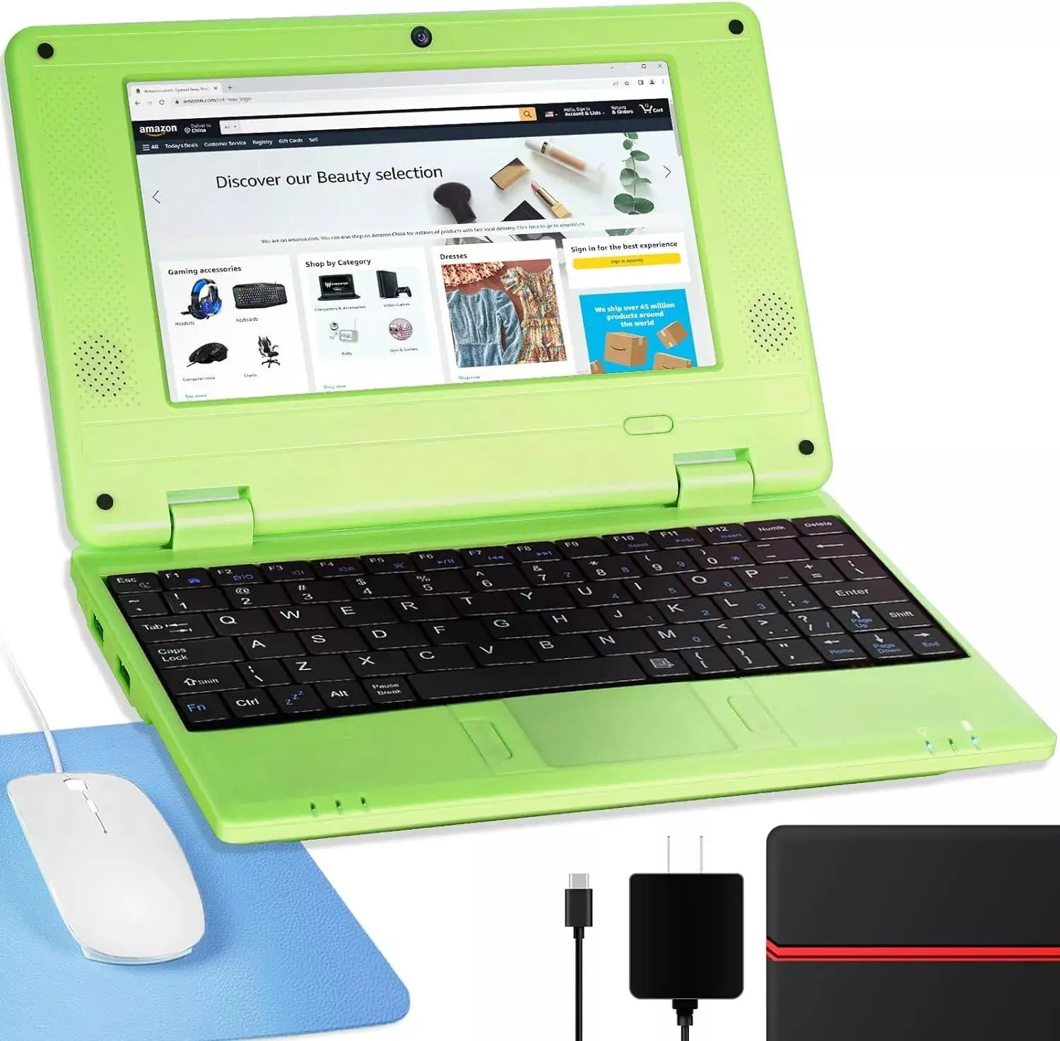 7'' Android 12.0 Netbook Laptop Computer Quad Core Powered 2GB RAM 32GB Storage with Wifi for Kid E-Learning 7'' Android 12.0 Netbook Laptop Computer Quad Core Powered 2GB RAM 32GB Storage with Wifi for Kid E-Learning