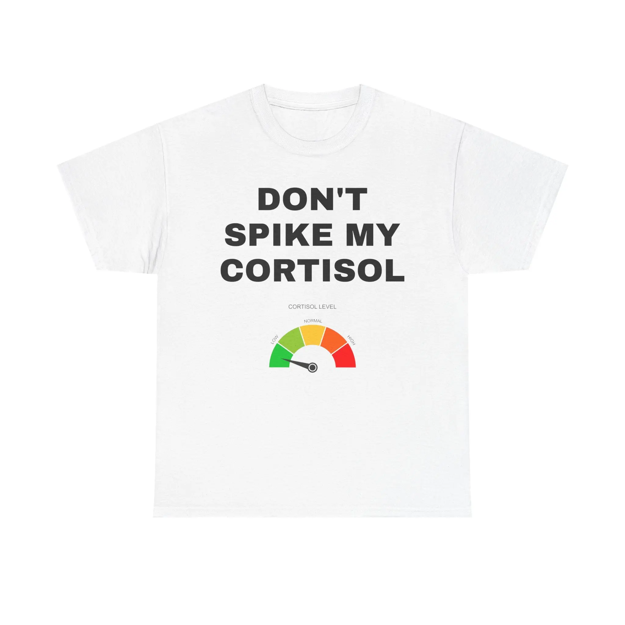 Men's Don't Spike My Cortisol T-Shirt, Streetwear Style, Lightweight