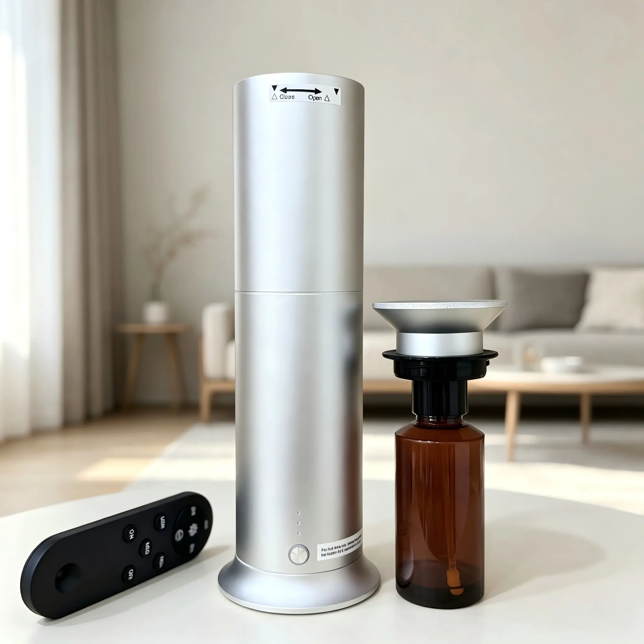 AGECAEPU Upgraded 3.0 Long-lasting fragrance Kit with Sampler Oils: Cold-Air Diffusion Technology with Touch Controls, Rechargeable Battery, Covers 1500 Sqft; Includes 2 Fragrance Oils (30ml)