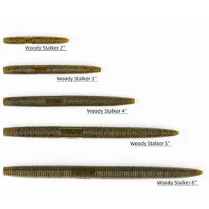 WoodyStalker, StickBait, Senko Style Lure, Premium Soft Plastic Bait, Multicolor, 2"3"4"5"6", Fishing Lure for Bass, Ship From FL