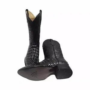 Men's Western Boots J Toe Cowboy & Rodeo in Genuine Leather Handcrafted All Seasons Set with Belt Included 9" Shaft Height 1.5" Heel 25-30 Sizes