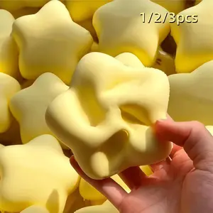Soft Lucky Star Squeeze Toy, High-Quality Stress Relief Toy, Slow Rebound, Satisfying Soft Texture, 1/2/3 Pieces, Cute Toy