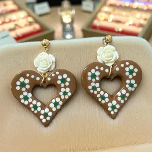 Mexican Handmade Heart Shaped Earrings