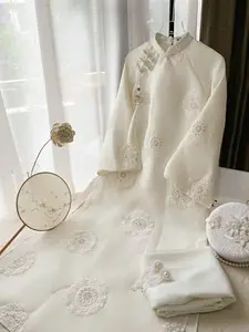 Set Traditional Vietnamese Double Layers Ao Dai - Bộ áo dài thiết kế hiện đại - Ready to ship- With pant