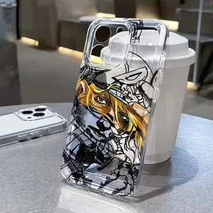 Popular Anime JOJO Boy 2 Phone Case Cover Protector Suitable for iPhone 16e, 16, 15, 14, 13, 12, 11 Pro Max, X, XR, XS Max, 8, 7 Plus Transparent TPU Soft Back Cover