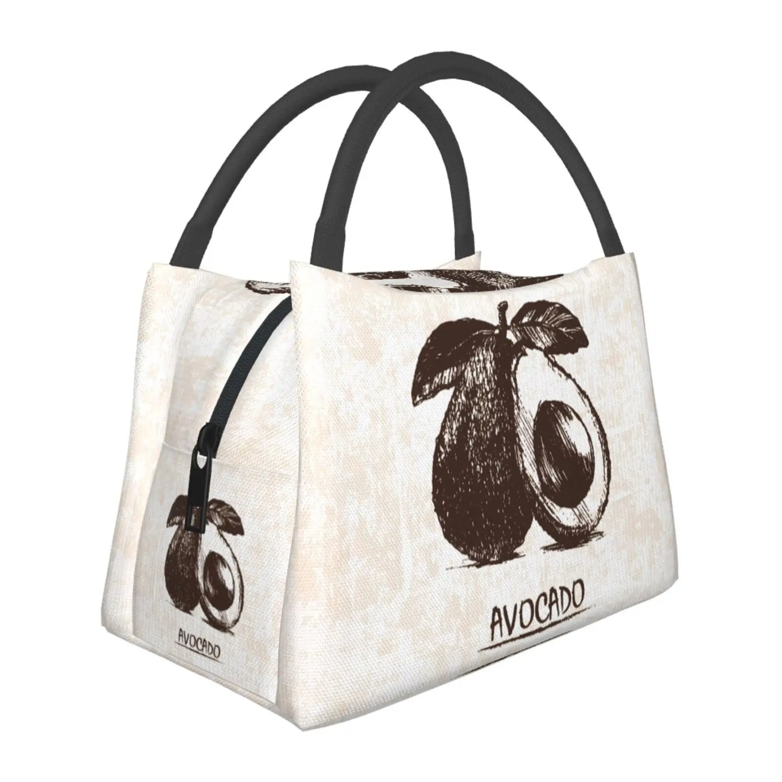 Universal men's and women's lunch bag, portable insulation bag with avocado pattern that can be reused, is a must-have for outdoor, camping, and daily commuting. Safe and durable insulation material, stylish design