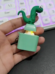 Luminous Sound Emitting Lizard Shaped Keychain Figures, Stress Relief Toy, Fun Prank Gift, Desktop Decoration, Backpack Accessory, All Seasons, Luminous Function