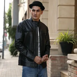 Roadster Jacket - Premium Full Grain, Lambskin, Lightweight Leather Jacket, Black. Highest Quality, Timeless Style & Unbeatable Price!