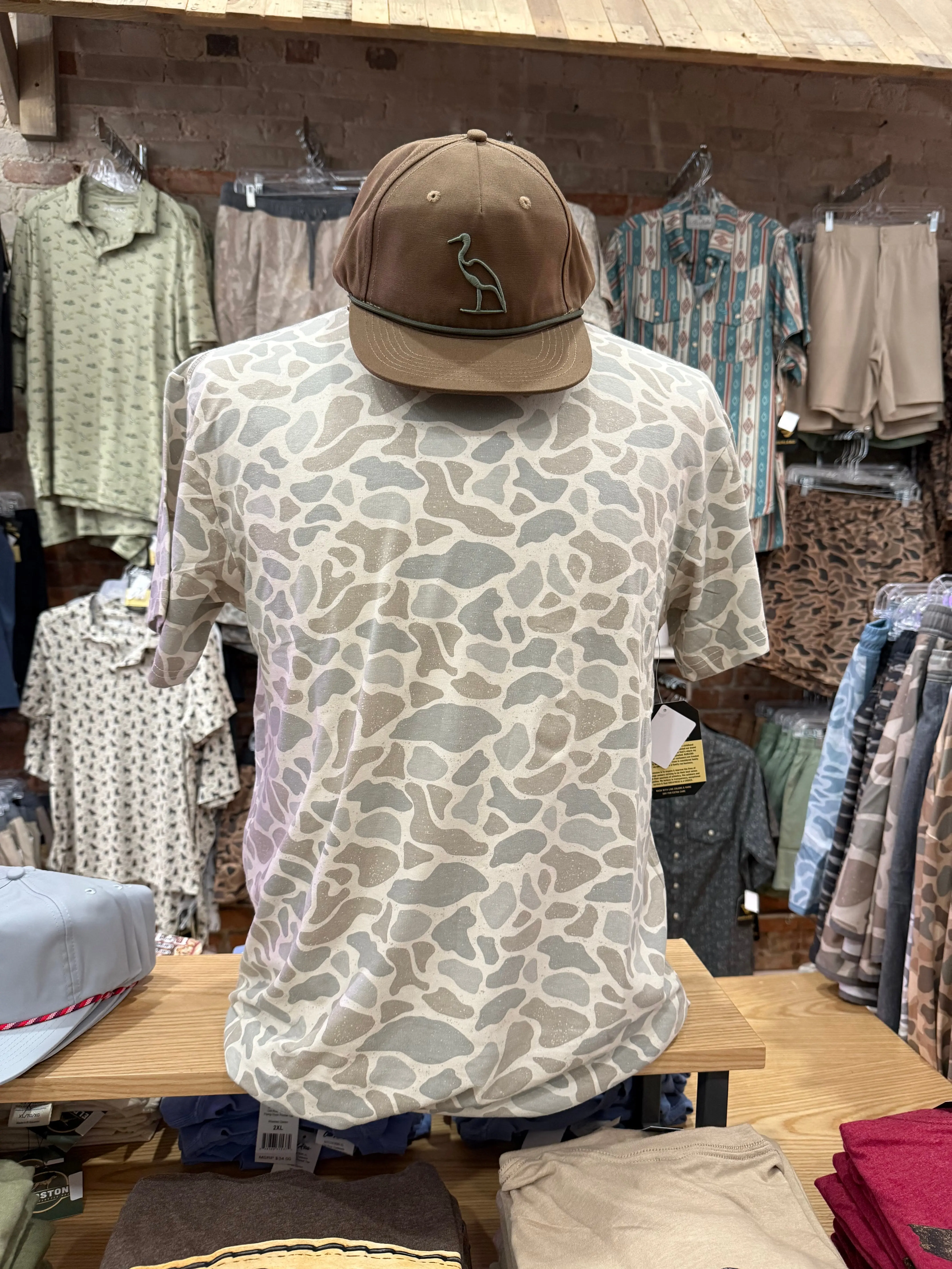 Burlebo Vintage Washed Tee - Classic Deer Camo