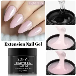 Gel Nail Extension Kit, Gel Nail Strengthening Set, 30g Nail Building Gel, DIY Manicure Salon Use, Professional Nail Art Supplies