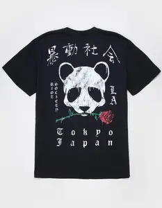 RIOT SOCIETY Panda Mens Heavyweight Tee