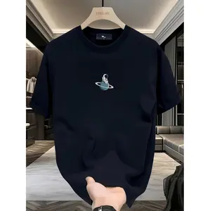 Casual Oversized Cotton T-Shirt Featuring Solar System Planet Print Ideal for Astronomy Enthusiasts and Sci-Fi Events Available in Youth and Adult Sizes