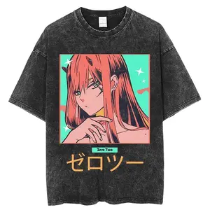 ANIME & MANGA DARLINGZEROTWO VINTAGE ANIMEOVERSIZED T-SHIRT 1