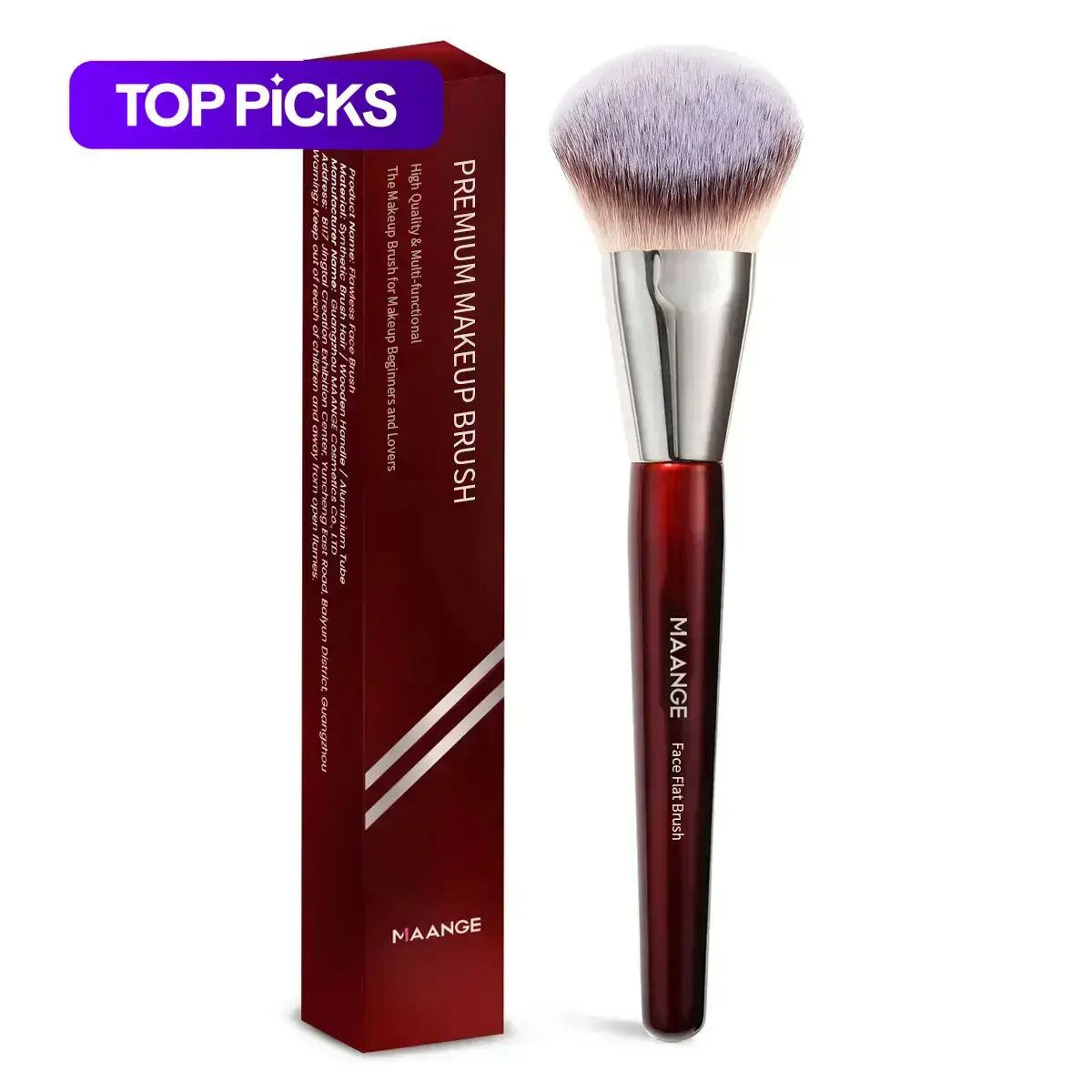 MAANGE Professional Makeup Brush Set, Face Makeup Brushes, Ultra-Soft Cosmetic Powder & Foundation Brush for Liquid Makeup, Face Blending Brush for Women & Girls #GLOBAL PICKS