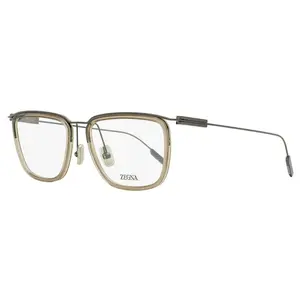 Zegna Floating Rectangular Eyeglasses EZ5288 057 Gunmetal/Beige 55mm