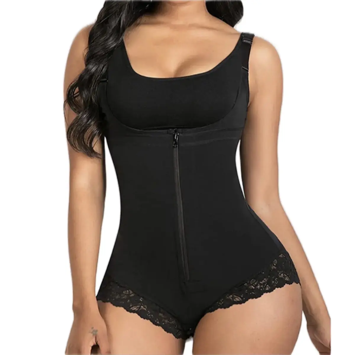 Get Waisted Fajas Womenswear Shapewear Compression Comfortable Fit Piece bodysuits simple tianfu c crew neck minimalist breathable hip bodysuit
