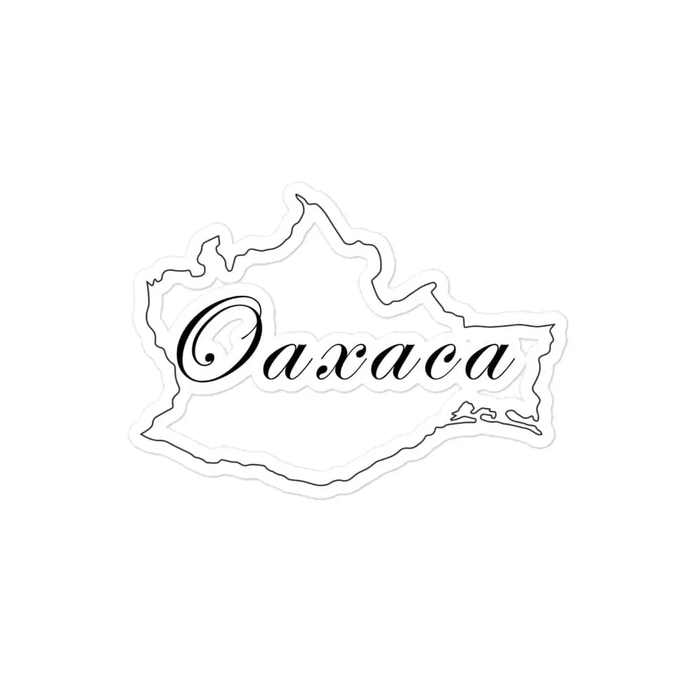 Oaxaca Die cut Bubble free stickers, 3″×3″, White