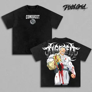 Conquest Invincible Season 4 Superhero Comic Graphic Tee, Vintage Washed Oversized Streetwear Shirt, Viltrumite War Arc Aesthetic, Heavy Cotton Boxy Fit, Fan Game Hype Drop