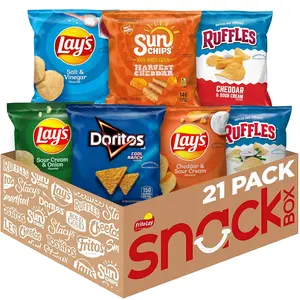 Frito-Lay Tangy Favorites Mix, Variety Pack of Chips (Pack of 21) Snack Crispy