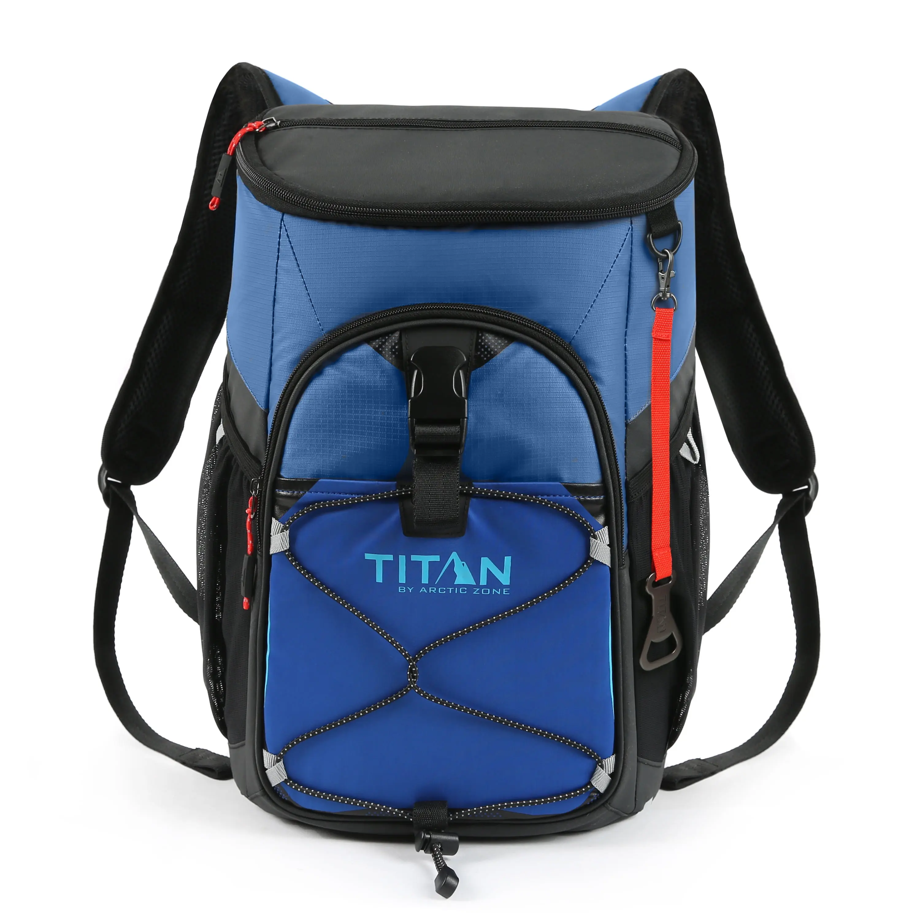 Titan by Arctic Zone 24 Can Backpack Cooler, 16 Quart, Ocean Blue