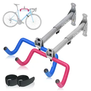 Bike Wall Mount Indoor Bicycle Storage Rack Horizontal Bicycle Rack for Garage Storage Adjustable