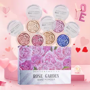 6 pcs colors of relief rose highlights fine glitters that fit the body, face and eyes